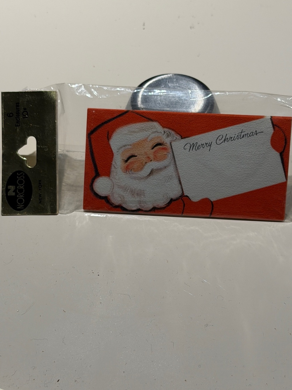 Norcross Vintage NEW OLD STOCK Sants Merry Christmas Gift Tags (sealed)